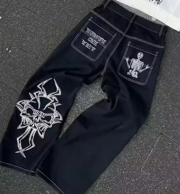 Y2K Jeans: Hip-Hop Pant | Harajuku wide leg pants