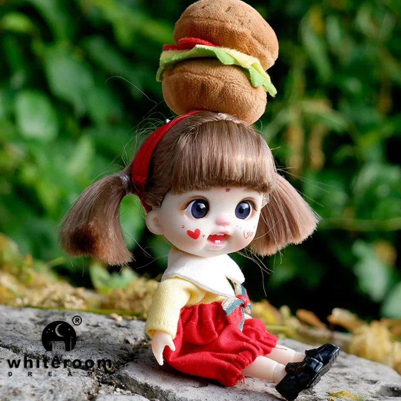 bjd doll Dolls for girls Labbu doll pocket mini blyth girl Doll Barbi cry Baby Rainbow Ball jointed doll Mobile phone Decoration