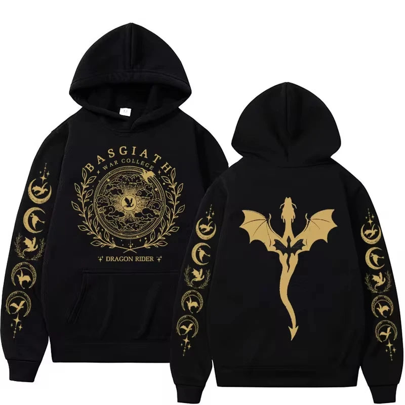 Hoodie Fourth Wing Graphic Hoodies Na Sgiath War College Dragon Rider Sweatshirt