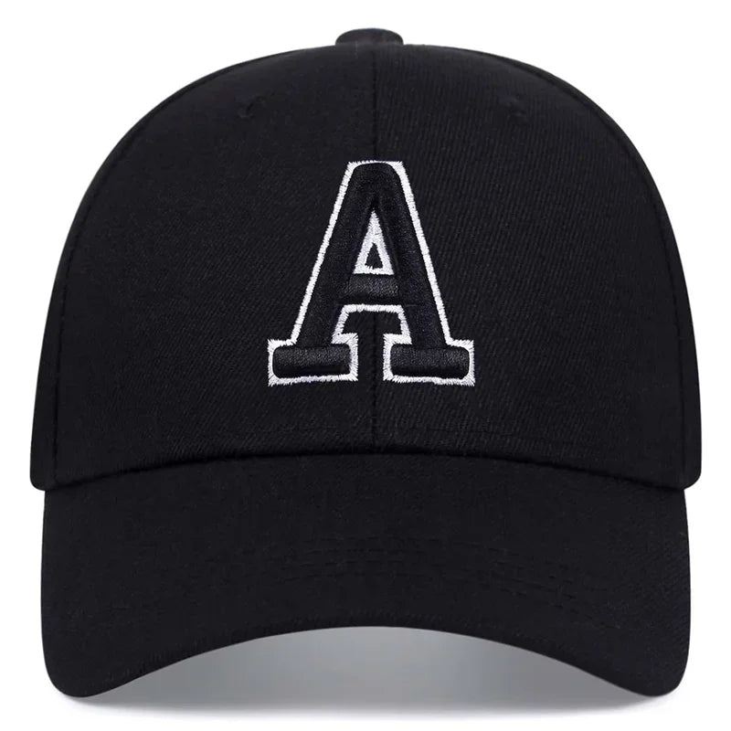 Unisex Letter Embroidery Baseball Cap Spring and Autumn Snapback Hat Adjustable Casual Cap Sunscreen Hat