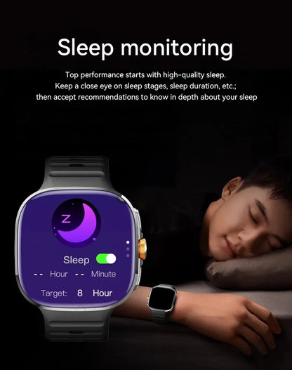 M99 Smartwatch 5G With 2.4inch Amoled Screen 900W Rotating Camera WIFI GPS Position Compass NFC Bluetooth Smart Watch Men Women