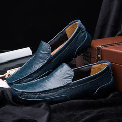 Casual Loafers for Men Shoes Formal Shoe Men's Cowhide Luxury Designer Brand