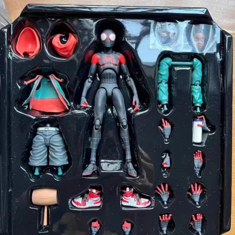 Marvel's Spider-Man Event Model Spider-Man Miles · SV · SHF· Morales Penny · Parker Anime Character Statue Toy