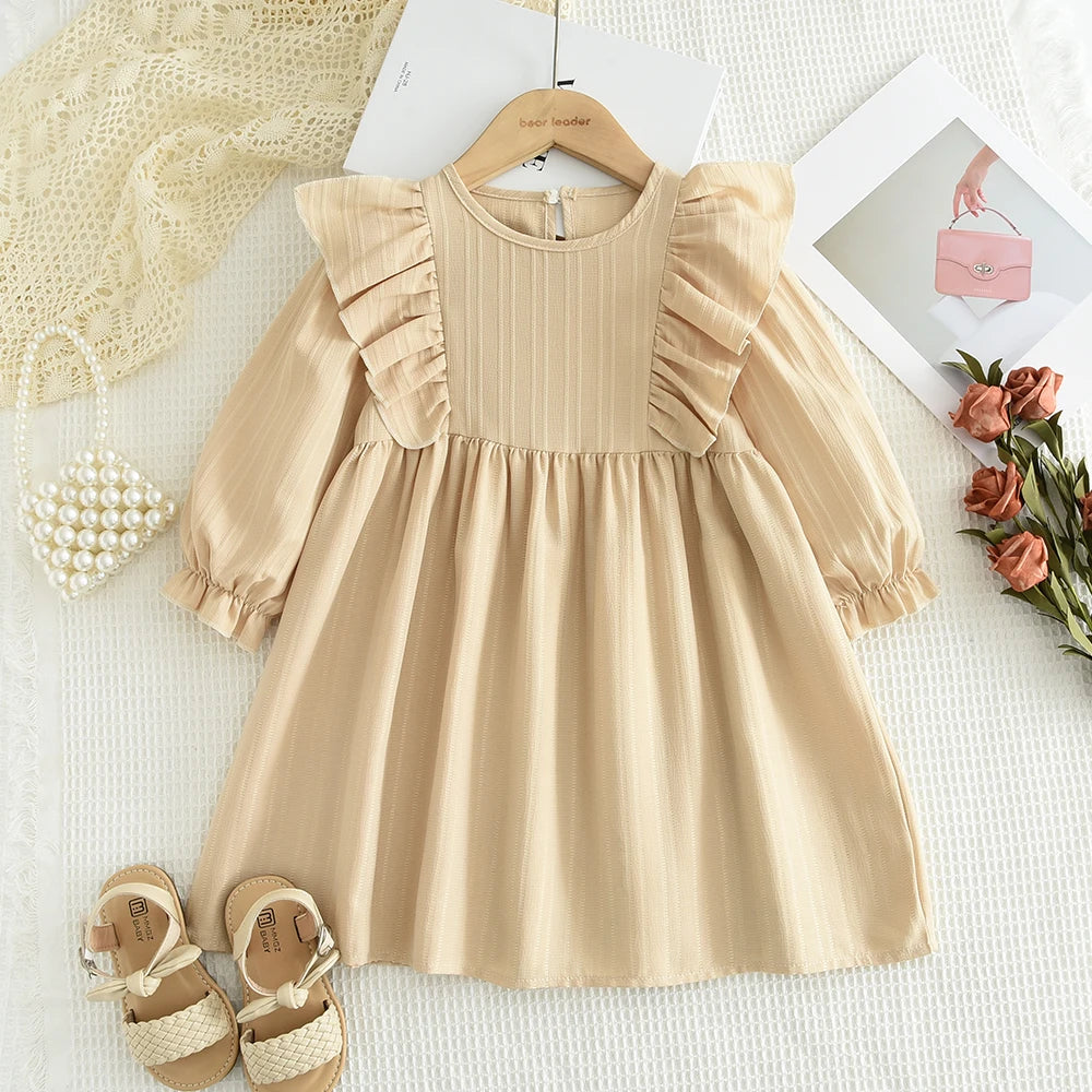 Bear Leader Autumn Girls Dress Spring Kids Princess Dress Casual