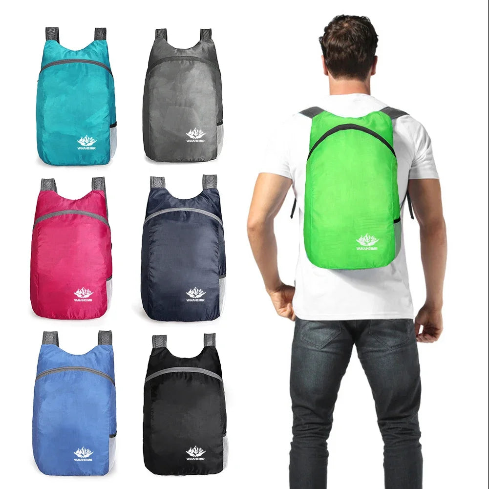 15L Lightweight Packable Backpack Foldable ultralight Outdoor Folding Backpack Travel Sports Bag Hiking Daypack for Men Women