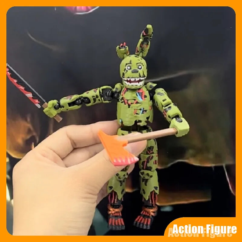 【In Stock】9l3d Printed Fnaf Freddy Fazbear'S Pizza Springtrap Toys Action Figures Anime Model Lucky13 Dummy13 Titan13 Gifts Toys