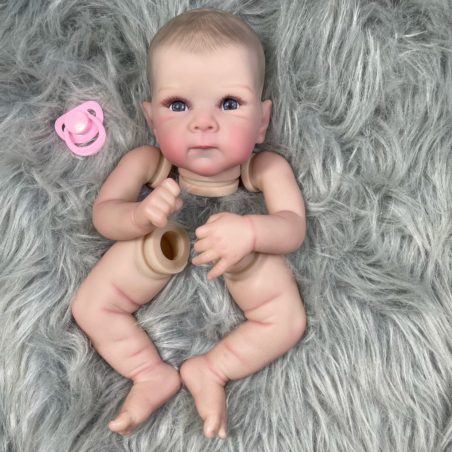 18inches Already Painted Bebe Bettie Doll Kits Vinyl Reborn Doll Unassembled DIY Reborn Doll Kit Gift for Children