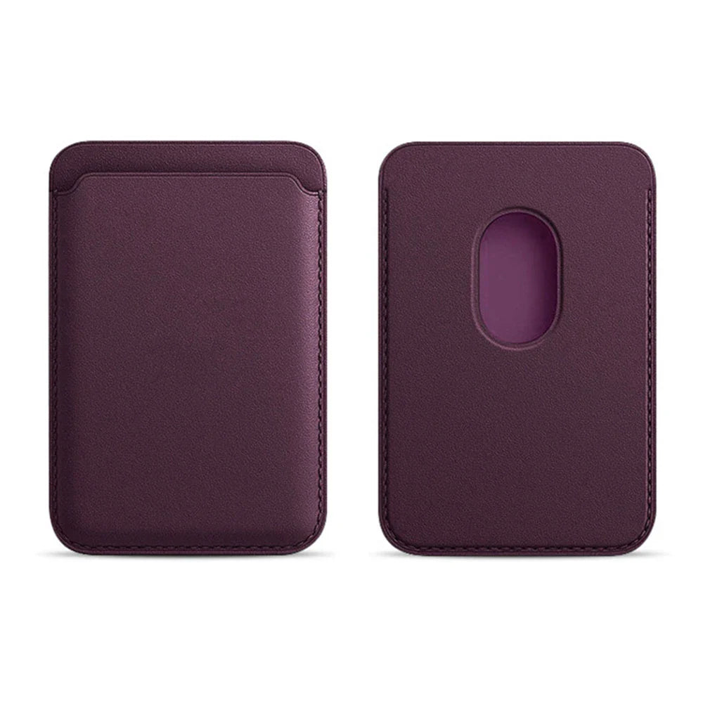 For Magsafe Wallet Card Holder Case For Apple iPhone 17 16 15 14 13 12 Pro Max Magnetic Leather Bag Adsorption Cover Accessory