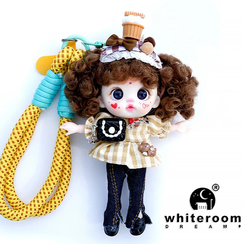 bjd doll Dolls for girls Labbu doll pocket mini blyth girl Doll Barbi cry Baby Rainbow Ball jointed doll Mobile phone Decoration
