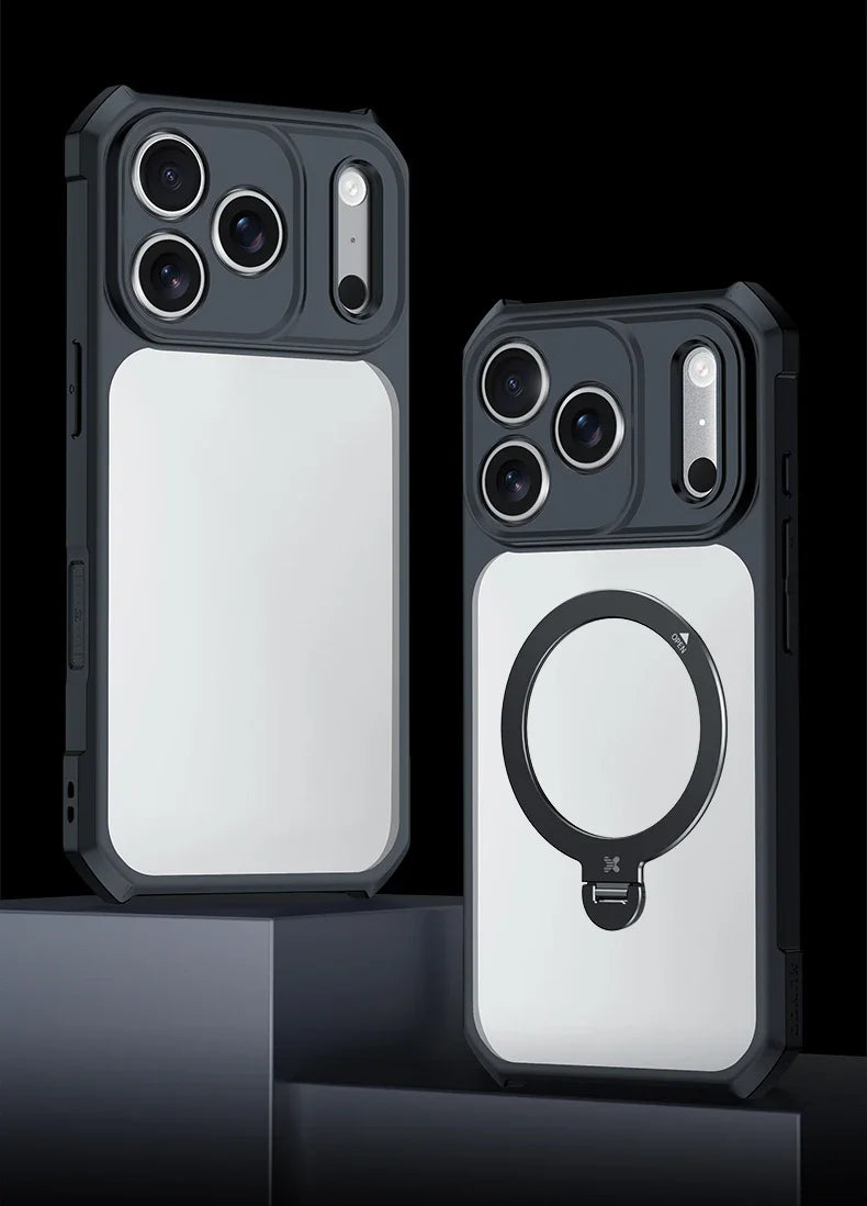 iPhone 17 Pro Max 17 Pro Magnetic Case,Airbag Shockproof Acrylic & TPU Cover,Anti-fingerprint,Camera Control Button Case