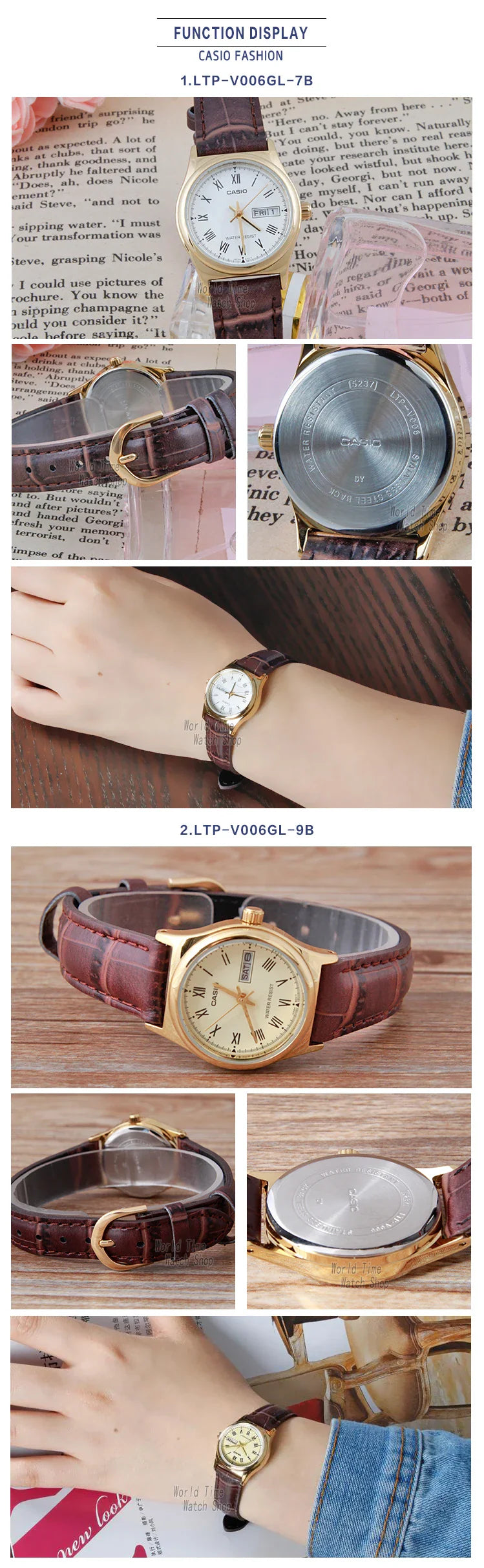 Casio watch women watches top brand luxury set Waterproof Quartz watch women ladies Gifts Clock  watch reloj mujer LTP-V006