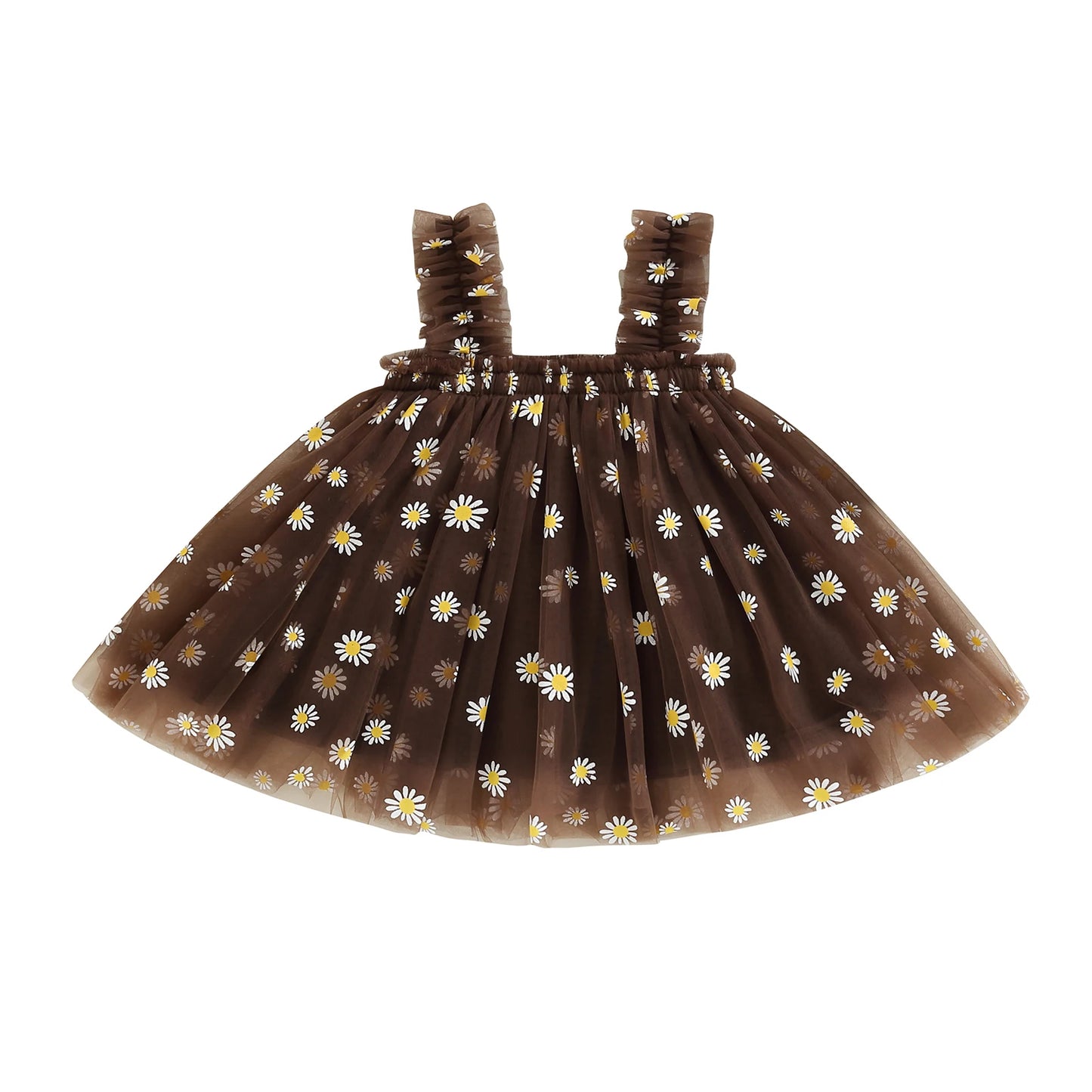 6M-5Y Summer Toddler Kid Baby Girls Tulle Dress Daisy Dresses For Girls