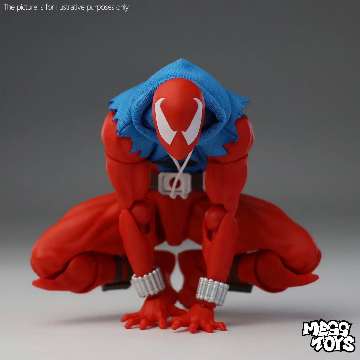 New Mess Toys Scarlet Spiderman hero Anime Action Figures Red Spider Ben Reily Figurine Spider-Man Model Statue Kids Toy Gifts