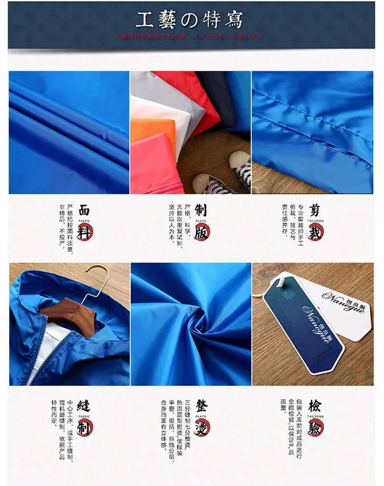 2026 Spring Men's Fashion Casual Windproof and Waterproof Outdoor Mountaineering Sport Hooded Zip-Up Jacket Top