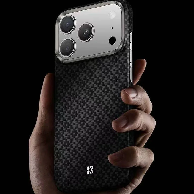 Benks Carbon Fibre Case For iPhone 17 Pro Max Kevlar Wireless Charging Back Cover Case for iPhone 17 PRO