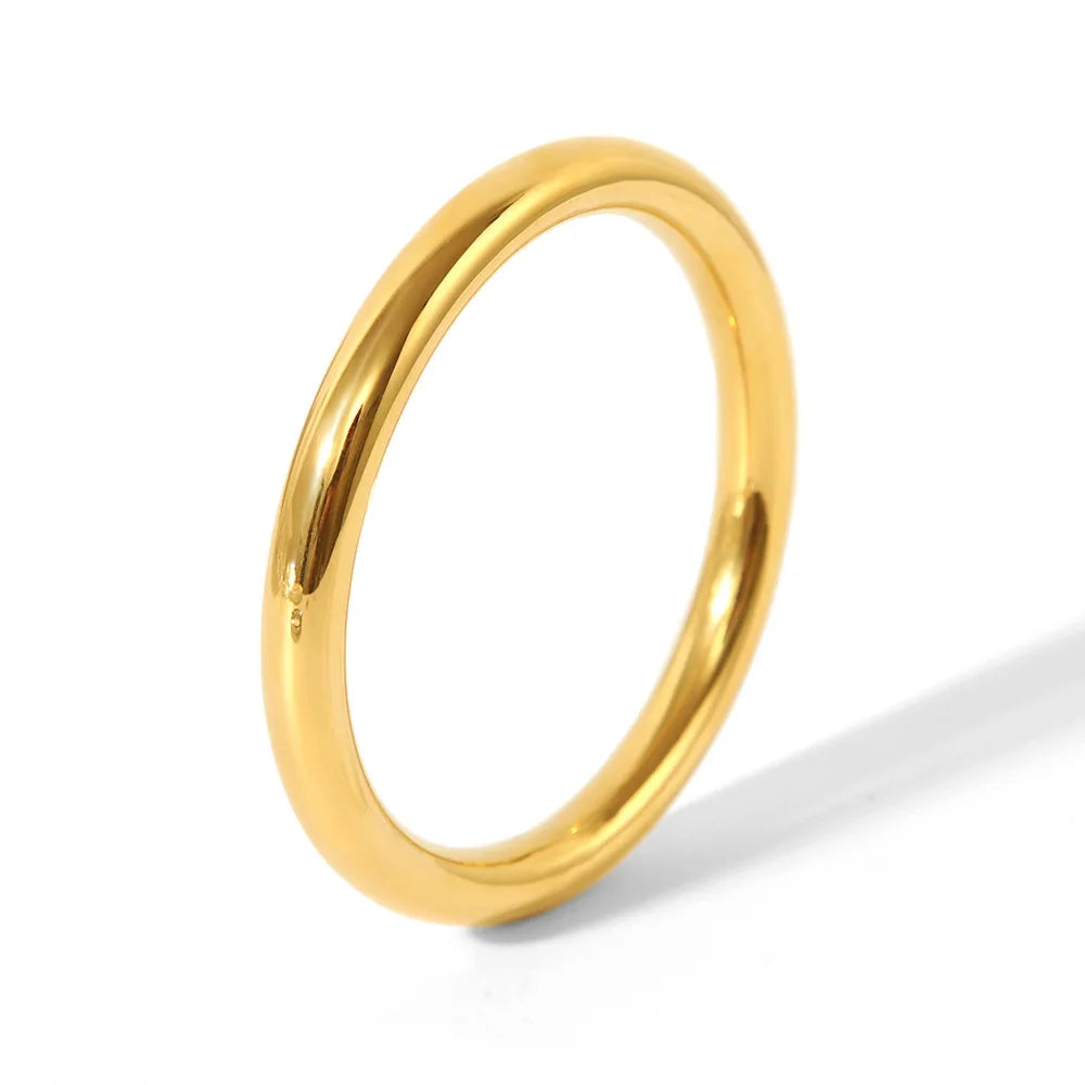 Yhpup 65mm Polished Textured Waterproof Stainless Steel Big Bracelet Bangle Statement Glossy Minimalist Jewelry High Quality