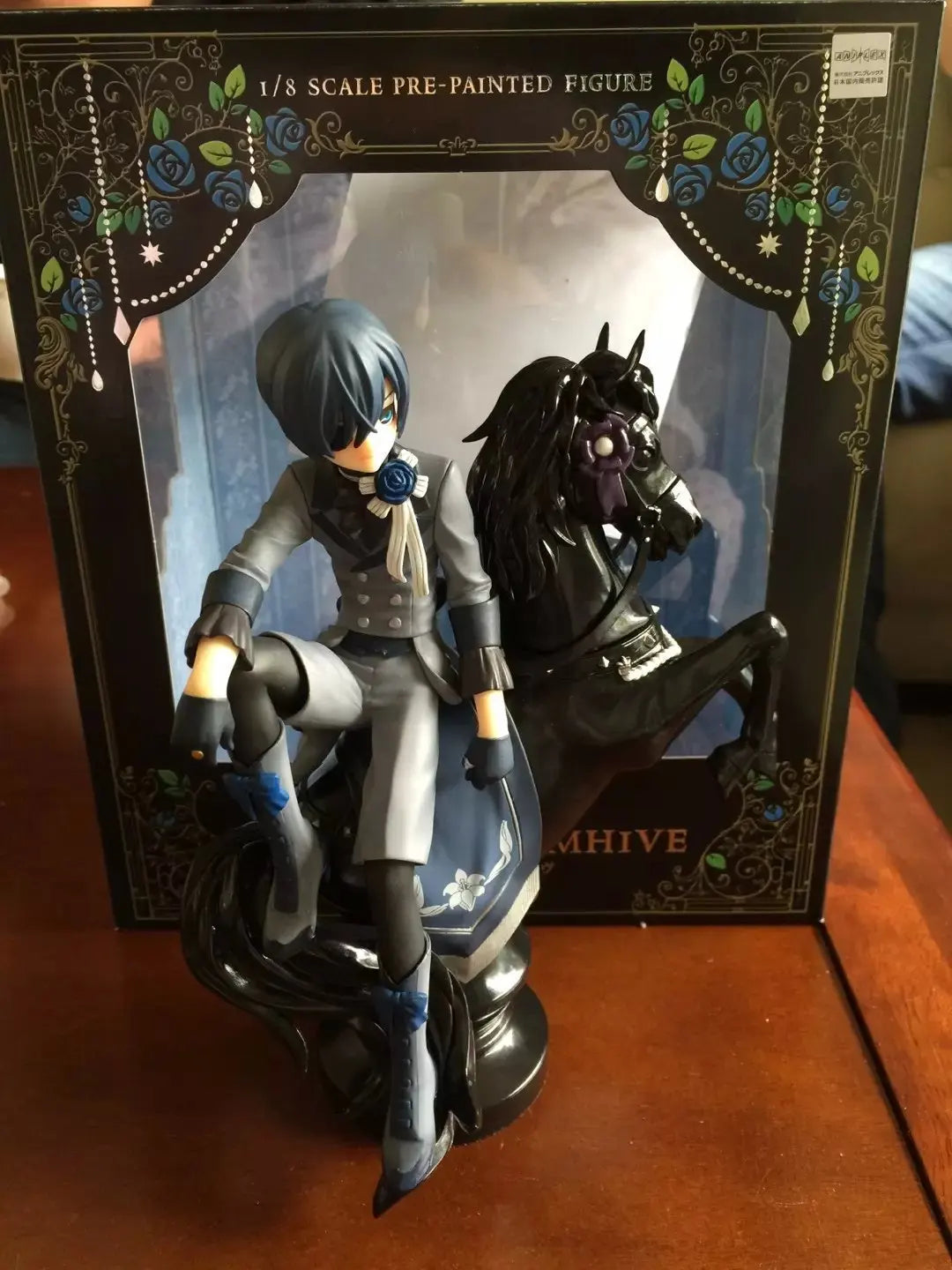 Black Butler Ciel Phantomhive Sebastian Michaelis Anime Figure Model Statue Boys Collection Desktop Decoration Ornament Toy Gift