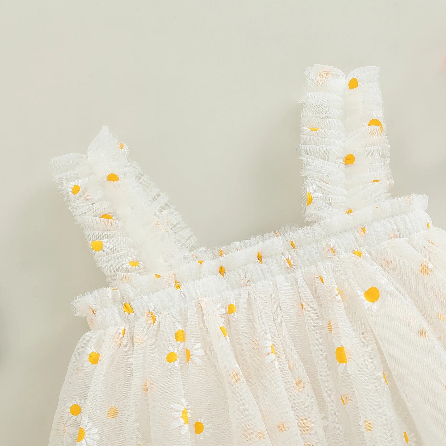 6M-5Y Summer Toddler Kid Baby Girls Tulle Dress Daisy Dresses For Girls