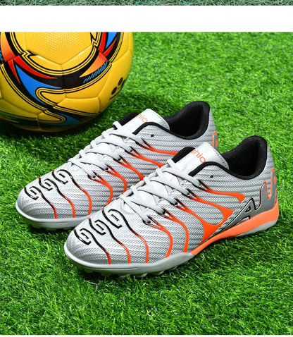 Men Soccer Shoes Adult Kids TF/FG Futsal Boys Ultralight Soccer Cleats Professional