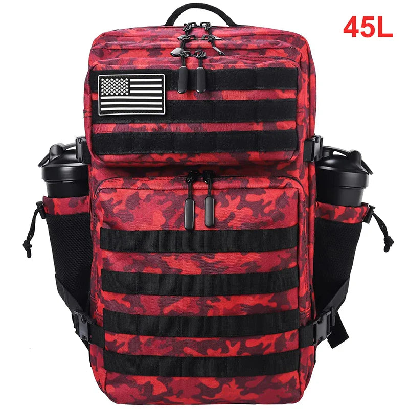 45L Tactical Backpack Men Outdoor Waterproof Sports Travel Gym Hiking Bug Out Bag Military Camping Hunting Survival Rucksack