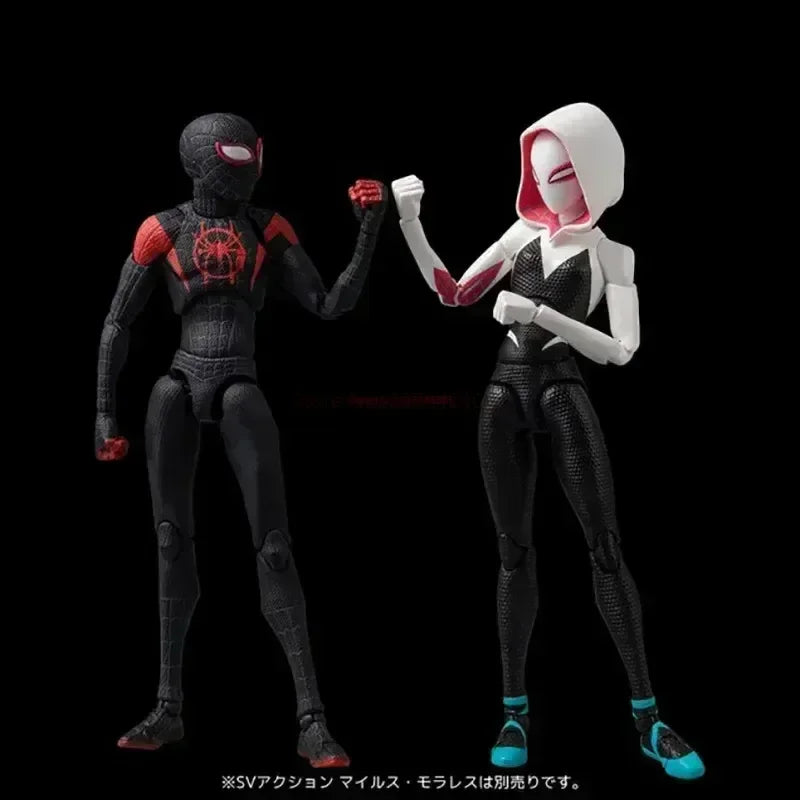 2024 Spiderman Gwen Peter Action Figure Anime Spider-verse Collection Sentinel Miles Morales Figures Christmas Toys Gifts