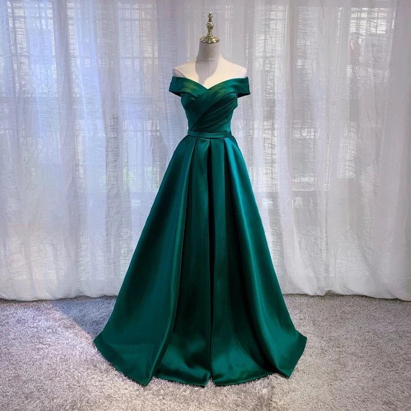 Homecoming Dresses: Vintage Off The Shoulder Evening Dresses
