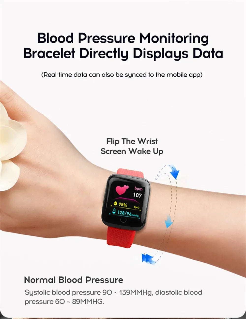 116plus Smart Watch Men Women Bluetooth Connected Phone Music Fitness Multifunctional Sports Bracelet Sleep Monitor Smartwatchs