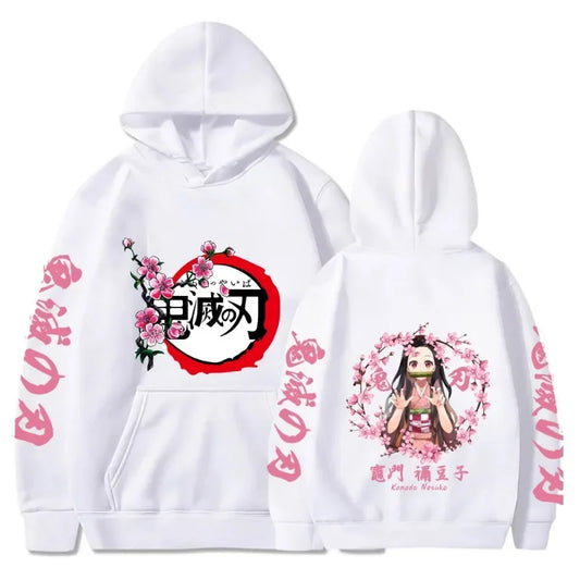 Demon Slayer Hoodie Kamado Nezuko Graphic Printed Hoodies Sweatshirts Women Tops