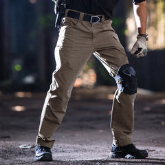 Mens Elasticity Tactical Cargo Pants Outdoor Urban Commute Comfortable Waterproof