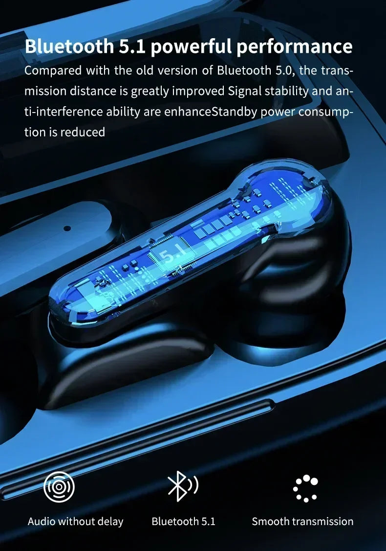 M19 Earbuds TWS Earphone M10 Intelligente Touch Control Wireless Bluetooth-compatible Headphones Waterproof LED Display With Mic