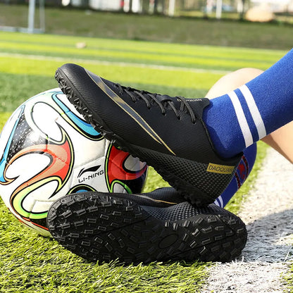 Men Turf Soccer Shoes Boys Soccer Field Cleats Anti Skid Outdoor Futsal Sneakers