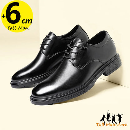 Wedding Men Leather Shoes Business Party  Elevator  Height Increase Insole 6CM Lift Man Formal  Dress Office Daily