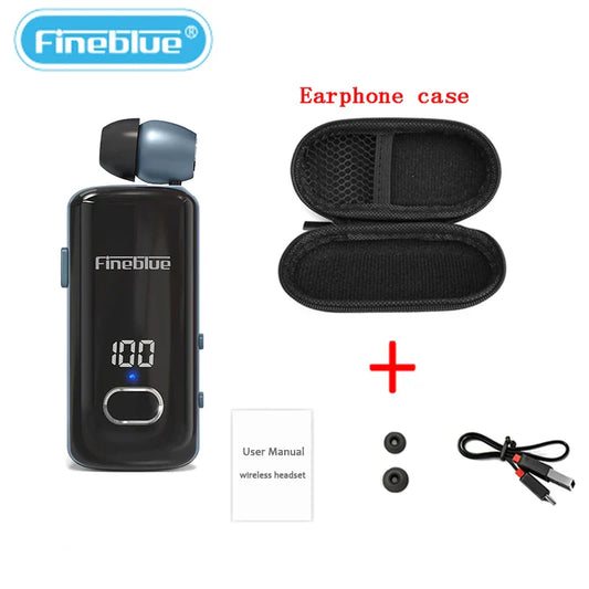 Fineblue F580 Wireless Earphone Bluetooth 5.3 Retractable Portable Headset Calls Remind Vibration Sport Run Headphone F920 F520