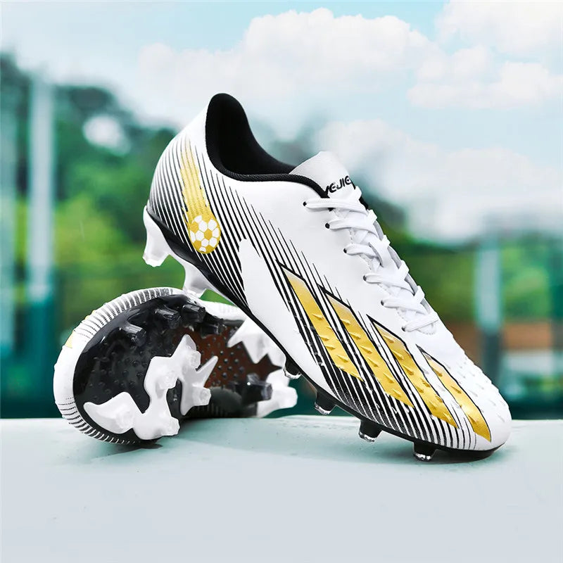 Soccer Shoes Sport Outdoor Men Breathable Cleats FG Football Boots