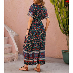 Plus Size Long Dress for Women Summer Beach Bohemian Dresses Oversized Female