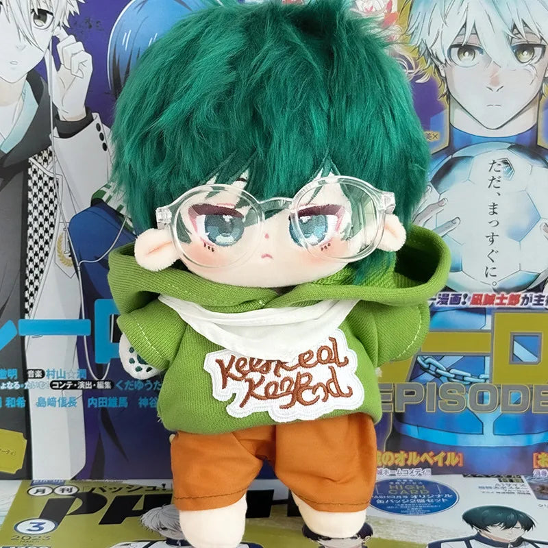 20cm Anime Football Game Blue Prison Baby Plushie Dolls Toys Idol Changeable Clothes Cospslay Cartoon Doll  Fans Collection Gift