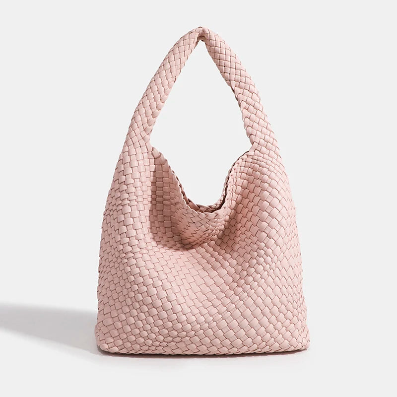 Designer Hand knitting bag PU Large women's Woven tote bag Mistress gift luxury bag