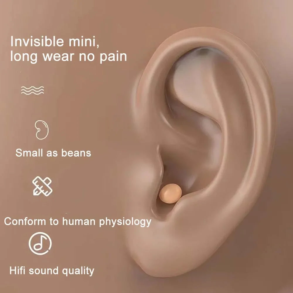 Mini Sleep Wireless Bluetooth Headphones TWS Headsets With Mic Stereo Sport In-ear EarphoneLong Standby HD Call Earbuds Game