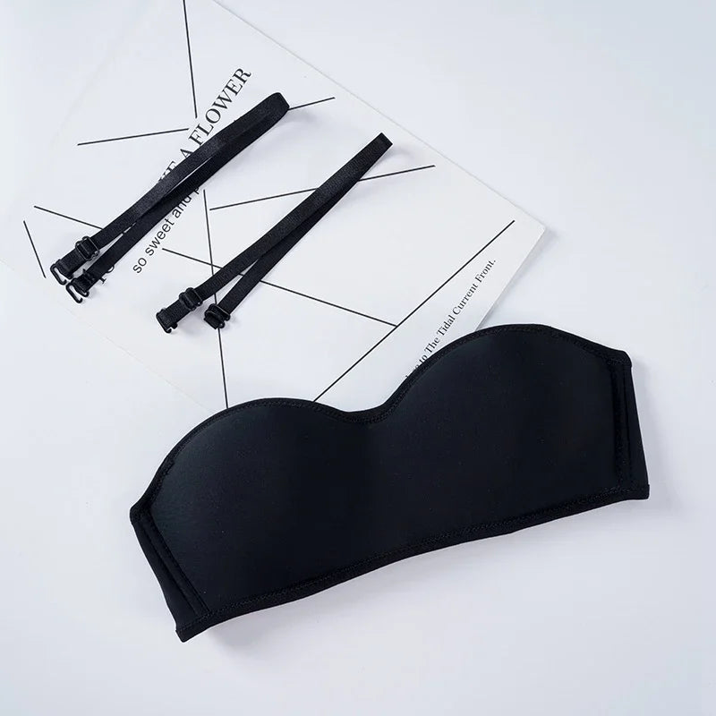 Women Invisible Bra Strapless Bralette 1/2 Cup Women's Underwear Female