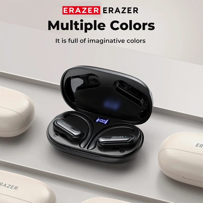 Erazer XT60 Wireless Headset Bluetooth 5.3 Bass Stereo Sports Headset with Microphone,Super Long Endur With Mic