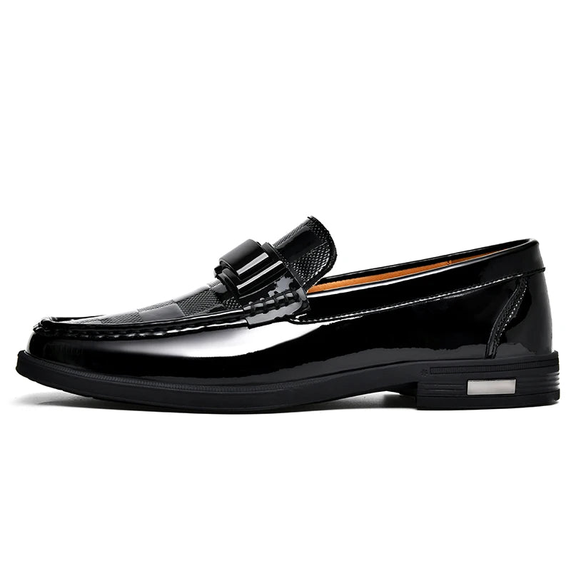 Patent Leather Loafers Men Casual Shoes For Gentleman Loafer Formal Shoes Instappers Heren Big Size 47 48