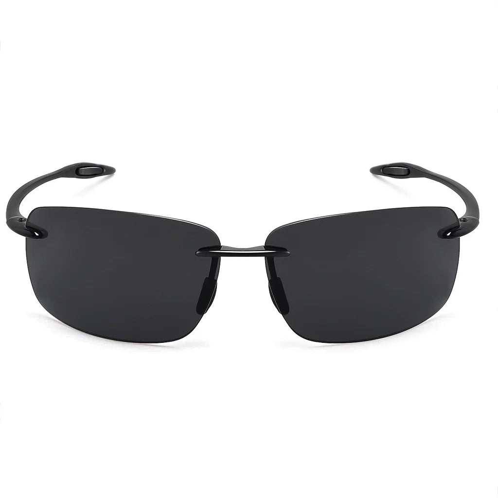 Sunglasses for Men: Orange Male Driving Rectangle Ultralight Frame Sunglasses