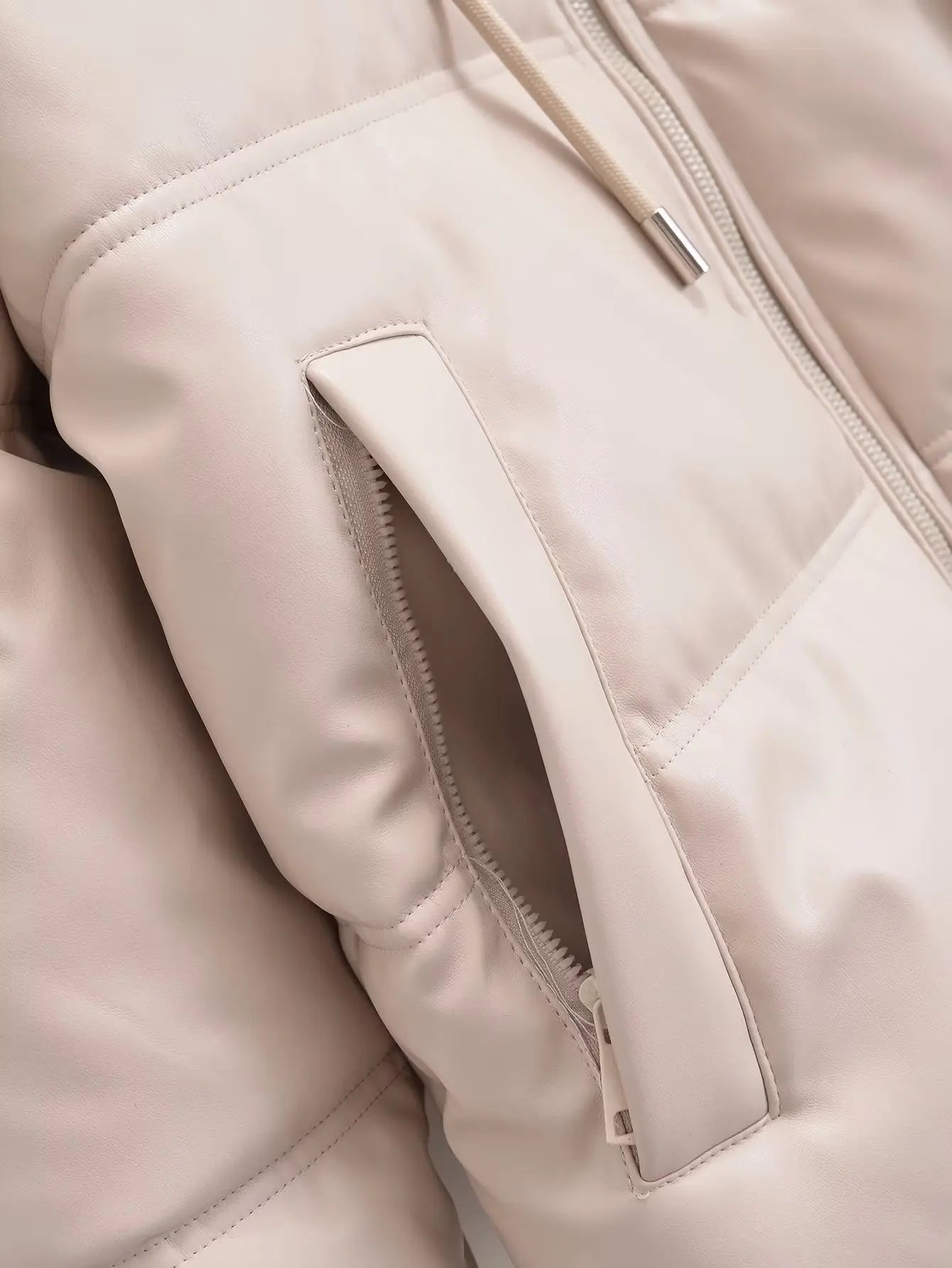 Winter Women's Cold Coat Winter Jackets for Women Warm Leather PU Parkas