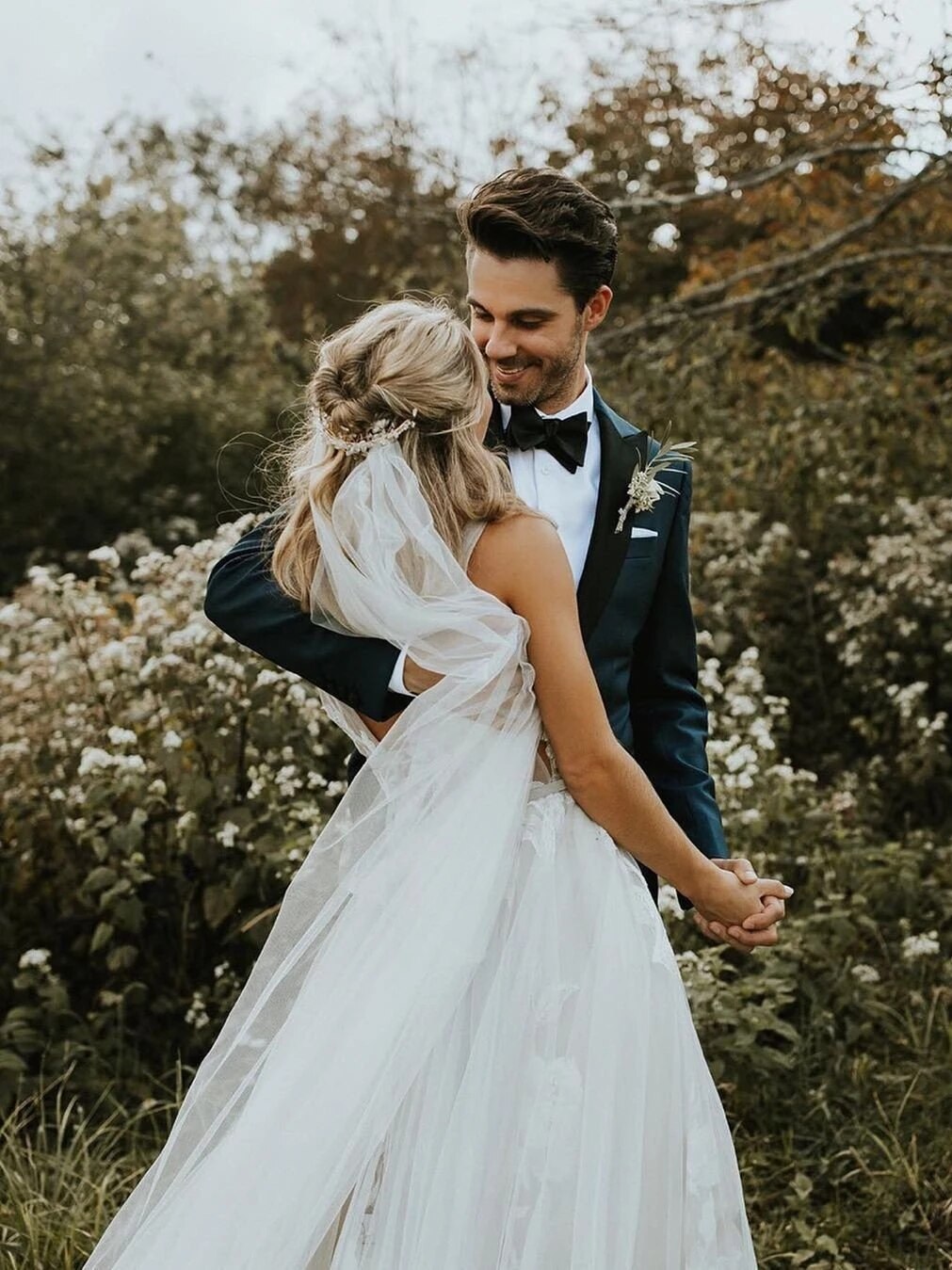 White Bridesmaid Dresses: Wedding Dress Boho A-line Backless Elegant Floral Appliques