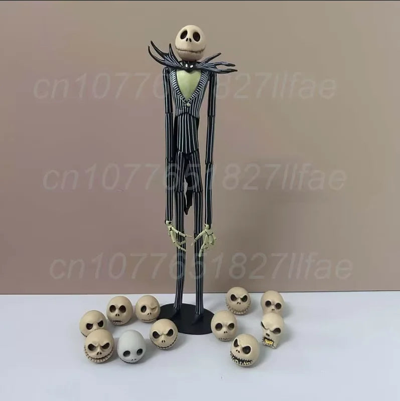 The Nightmare Before Christmas Jack Skellington Action Figure 12 Face Jack Jack Chair Special Version Model Toys Christmas Gift