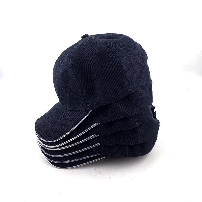 Hot LED Light Up Baseball Cap Neon Colorful Glowing Adjustable Sun Hats For Women Men Night Running Caps Travel Supplies