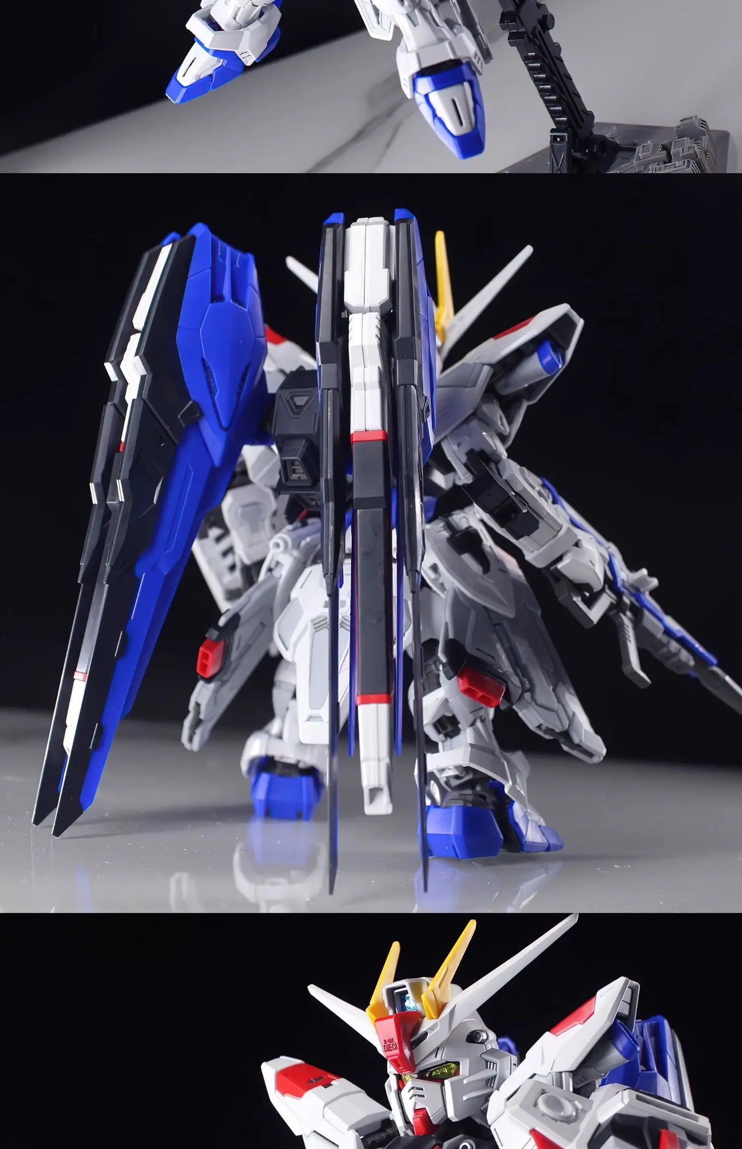 In Stock MGSD ZGMF-X10A Q-Version Assembly Model Kit  Action Figure Exquisite Desktop Decorations Kids Educational Toys Collect
