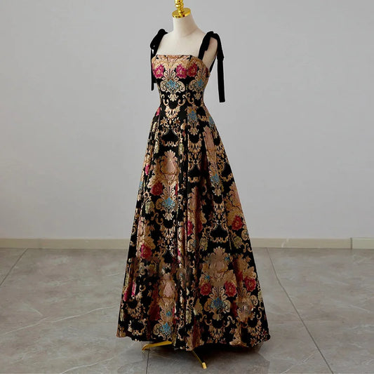 Formal attire Dresses: Evening Dresses Spaghetti Strap A-line Evening Gown