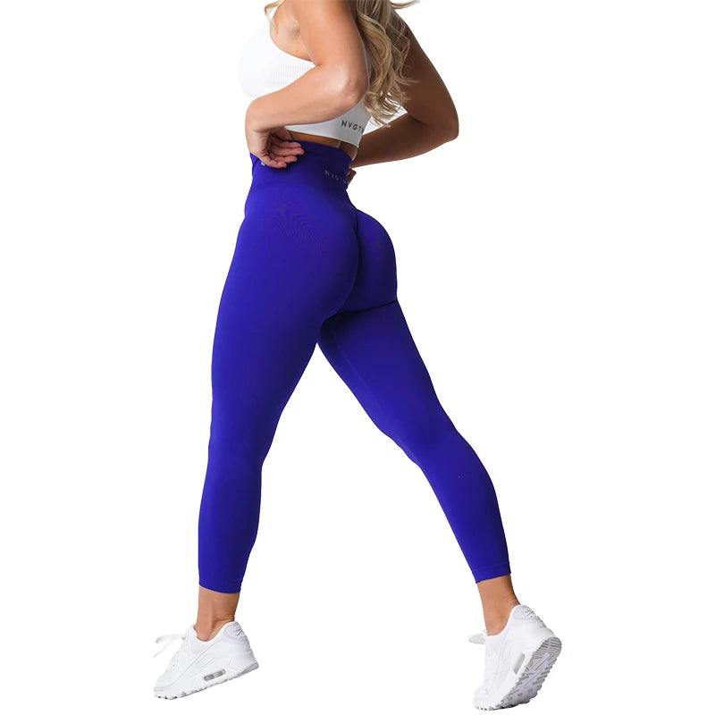 Leggings Women Soft Workout Tights Fitness Outfits Yoga Pants High Waisted Gym Wear