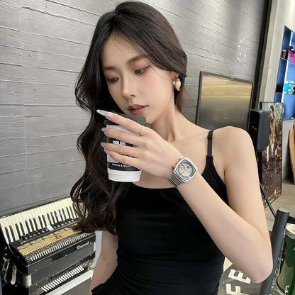 2025 new square watch for women niche light luxury ladies high-end women's watch trendy watch